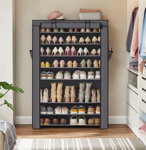 shoe rack with cover